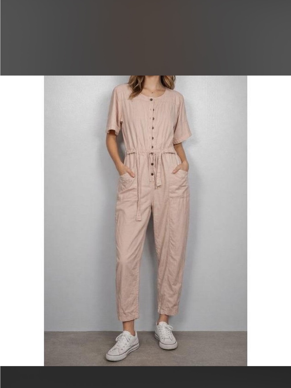 Madewell top stitch coverall jumpsuit size 0